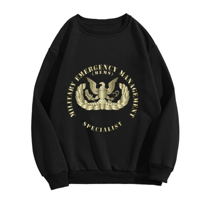 MEMS Official Emblem Black Crewneck Sweatshirt