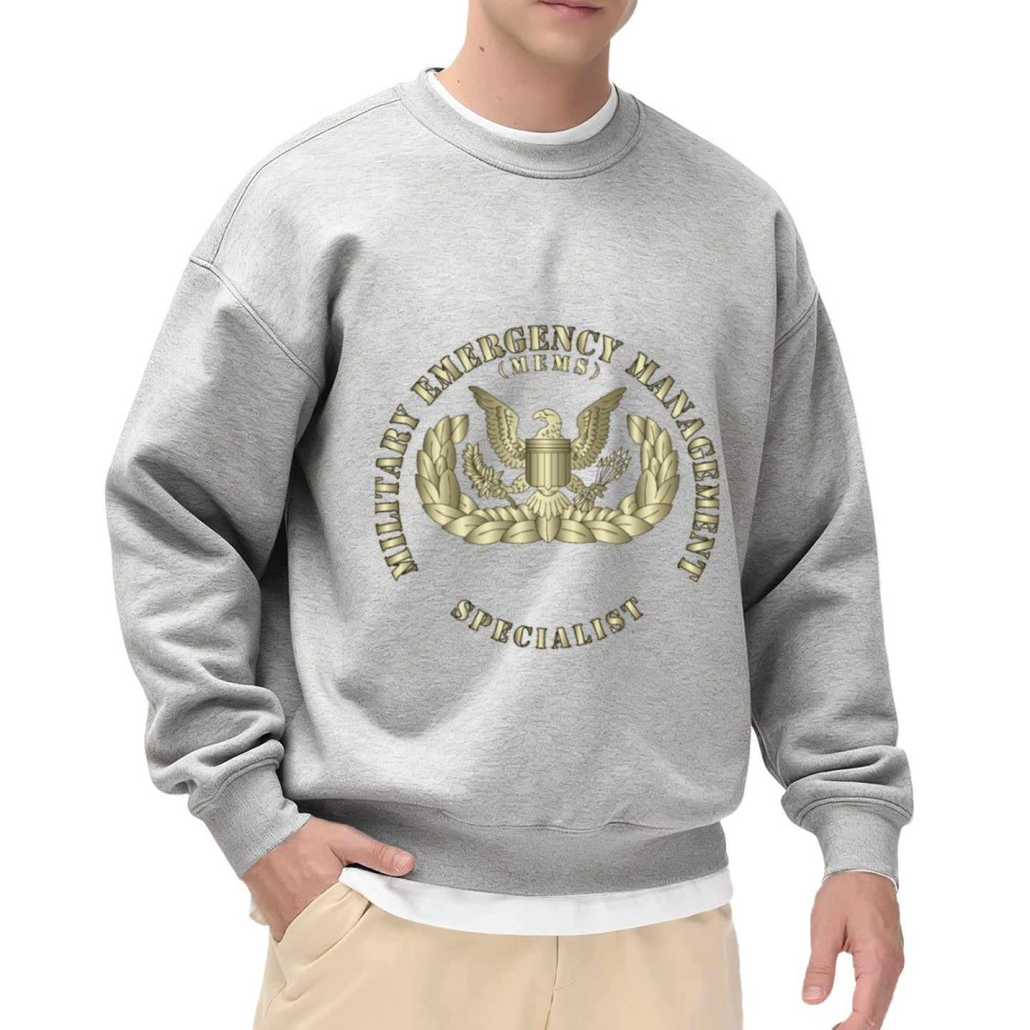 MEMS Official Emblem Black Crewneck Sweatshirt