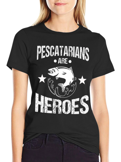 Pescatarians Are Heroes Graphic T-Shirt