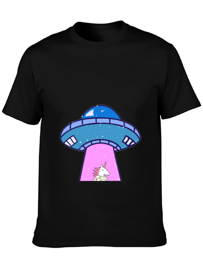 UFO Unicorn Abduction Graphic Tee