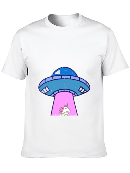 UFO Unicorn Abduction Graphic Tee