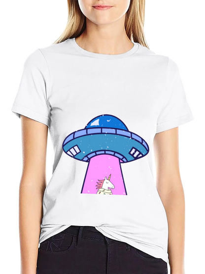 UFO Unicorn Abduction Graphic Tee
