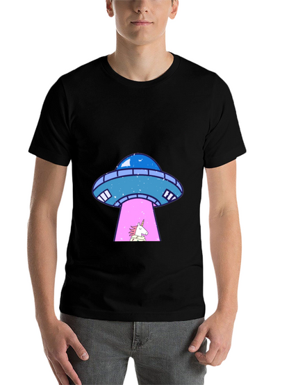 UFO Unicorn Abduction Graphic Tee