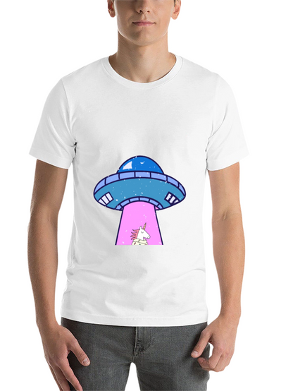 UFO Unicorn Abduction Graphic Tee