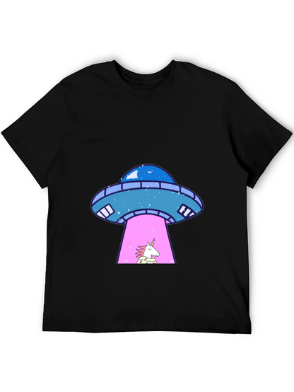 UFO Unicorn Abduction Graphic Tee