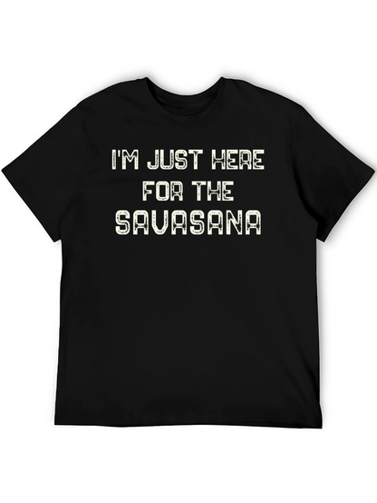 Yoga Savasana Funny Mens T-Shirt