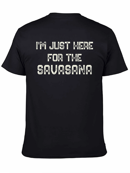 Yoga Savasana Funny Mens T-Shirt