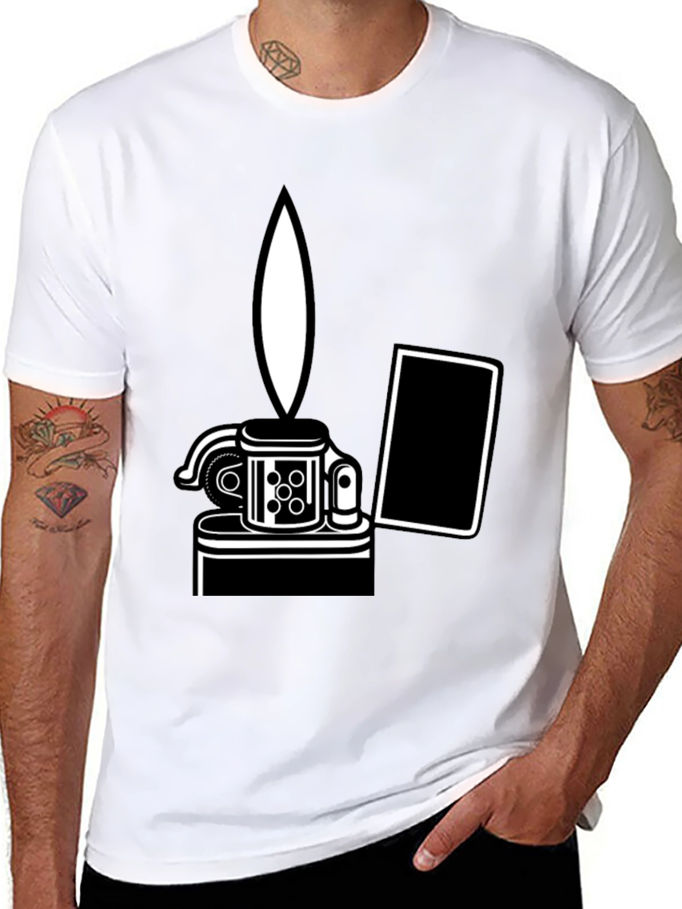 Zippo Lighter Graphic Tee - Cool & Unique Design