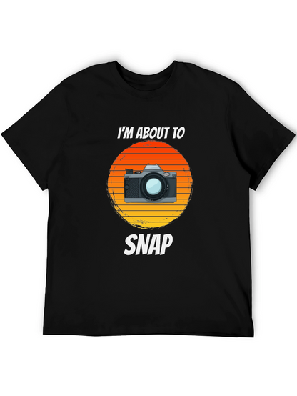 Retro Camera T-Shirt - Im About To Snap