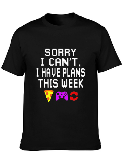 Gamers Busy Black T-Shirt