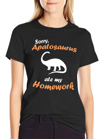 Sorry Apatosaurus Ate My Homework T-Shirt