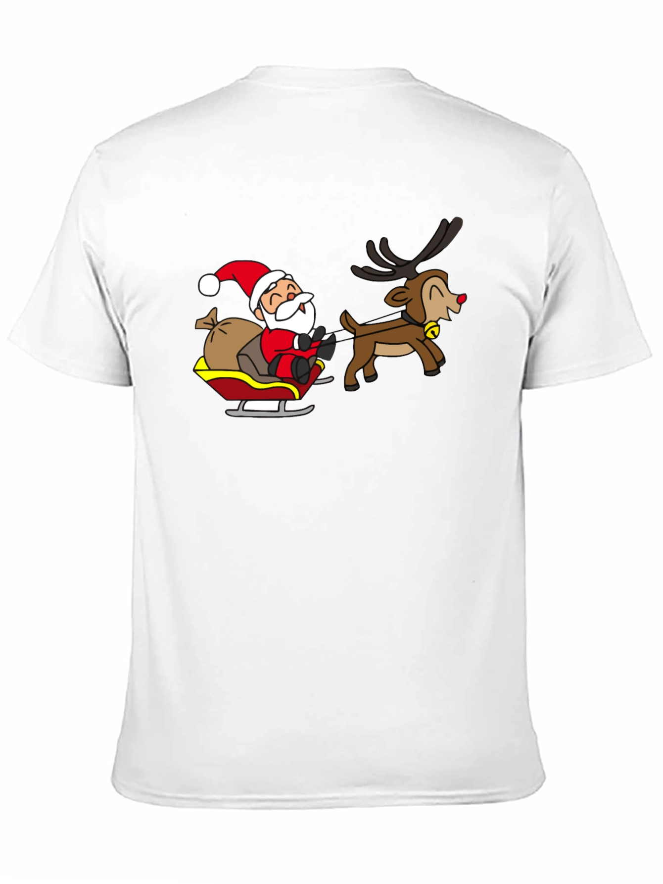 Santa and Reindeer Graphic T-Shirt
