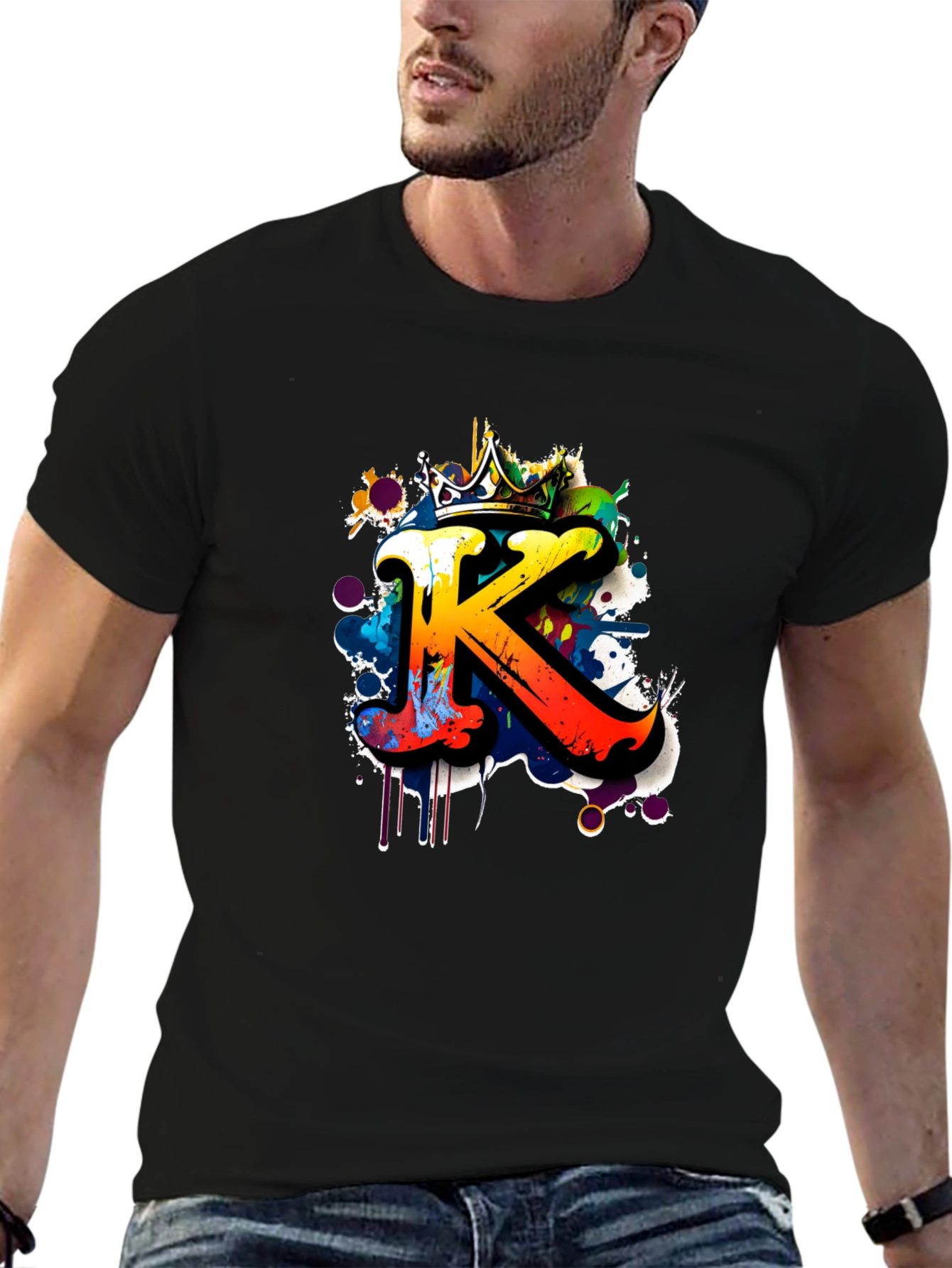 King K Graffiti T-Shirt - Urban Style Tee