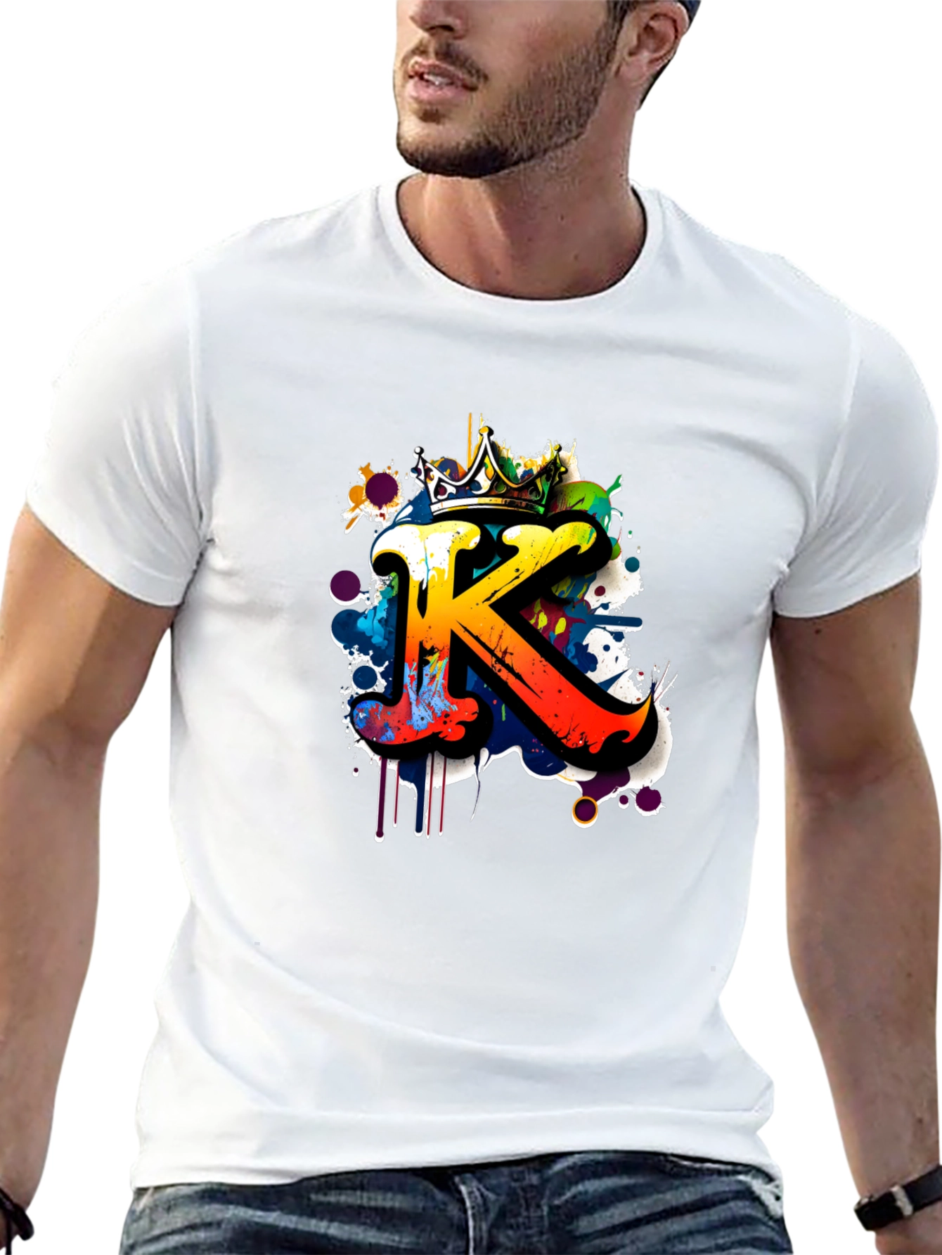 King K Graffiti T-Shirt - Urban Style Tee