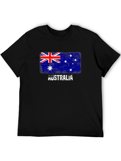 Australia Flag Distressed Graphic T-Shirt