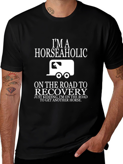 Horseaholic T-Shirt - Funny Horse Lover Tee