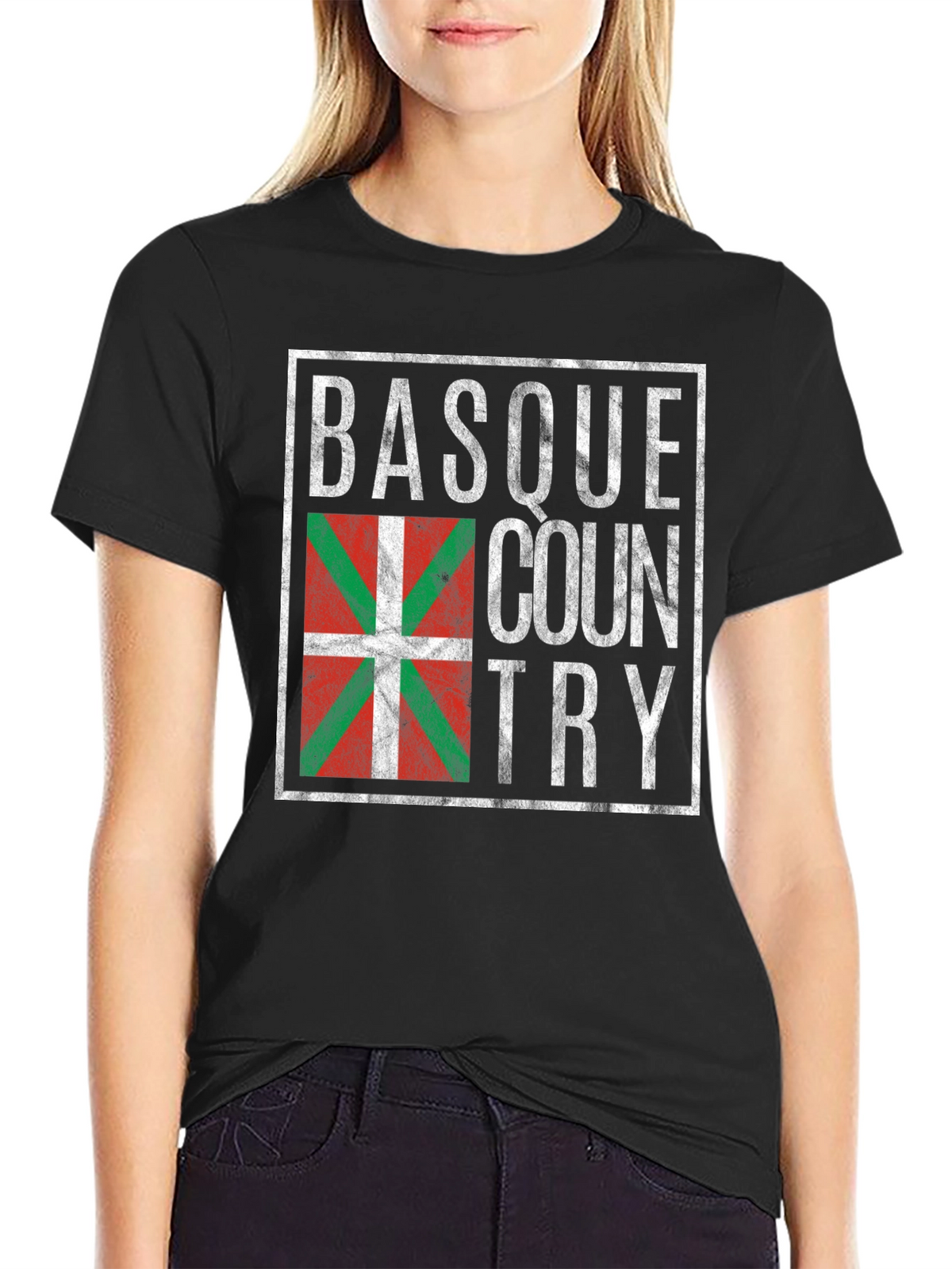 Basque Country Flag T-Shirt - Retro Design