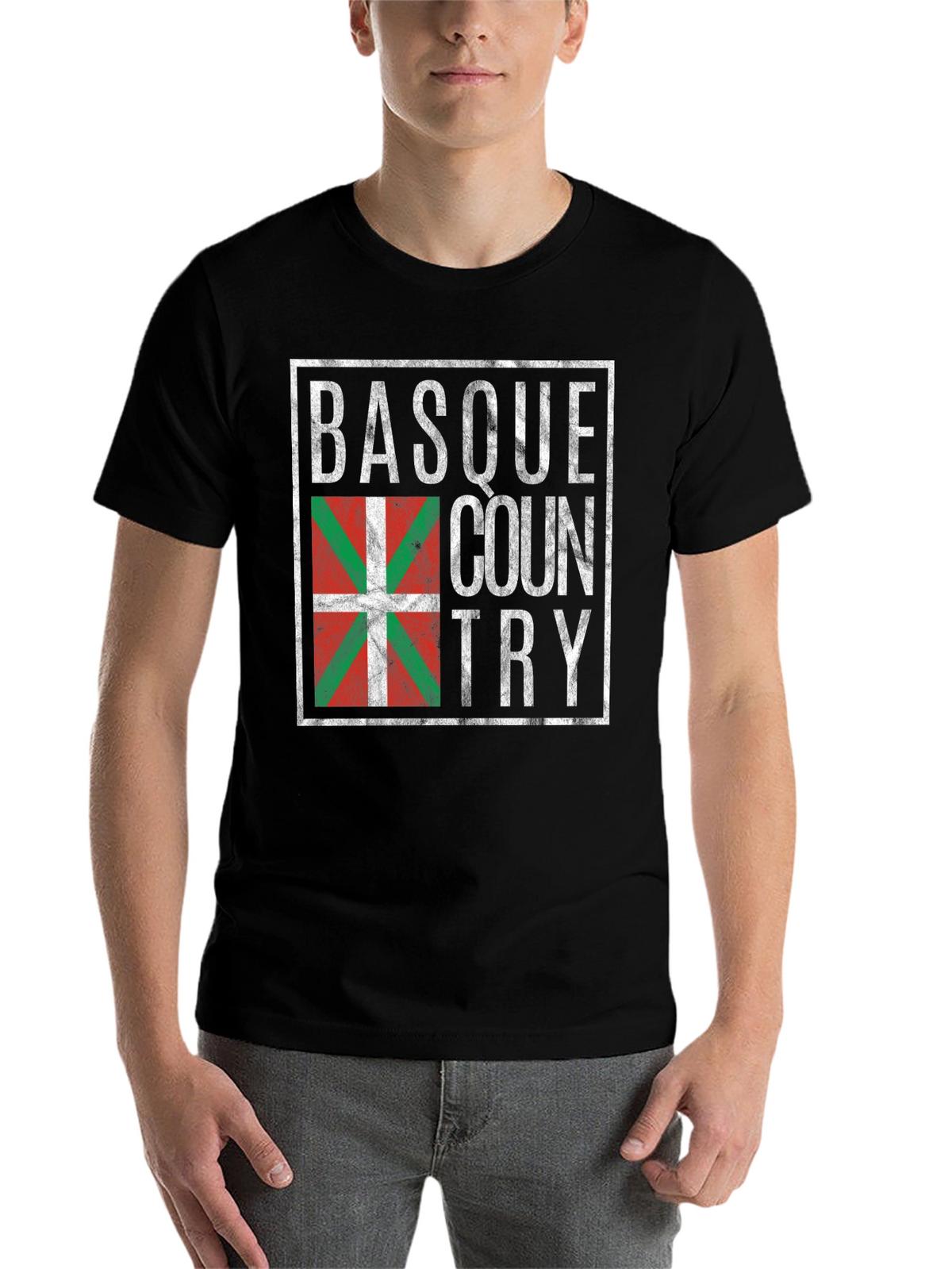 Basque Country Flag T-Shirt - Retro Design