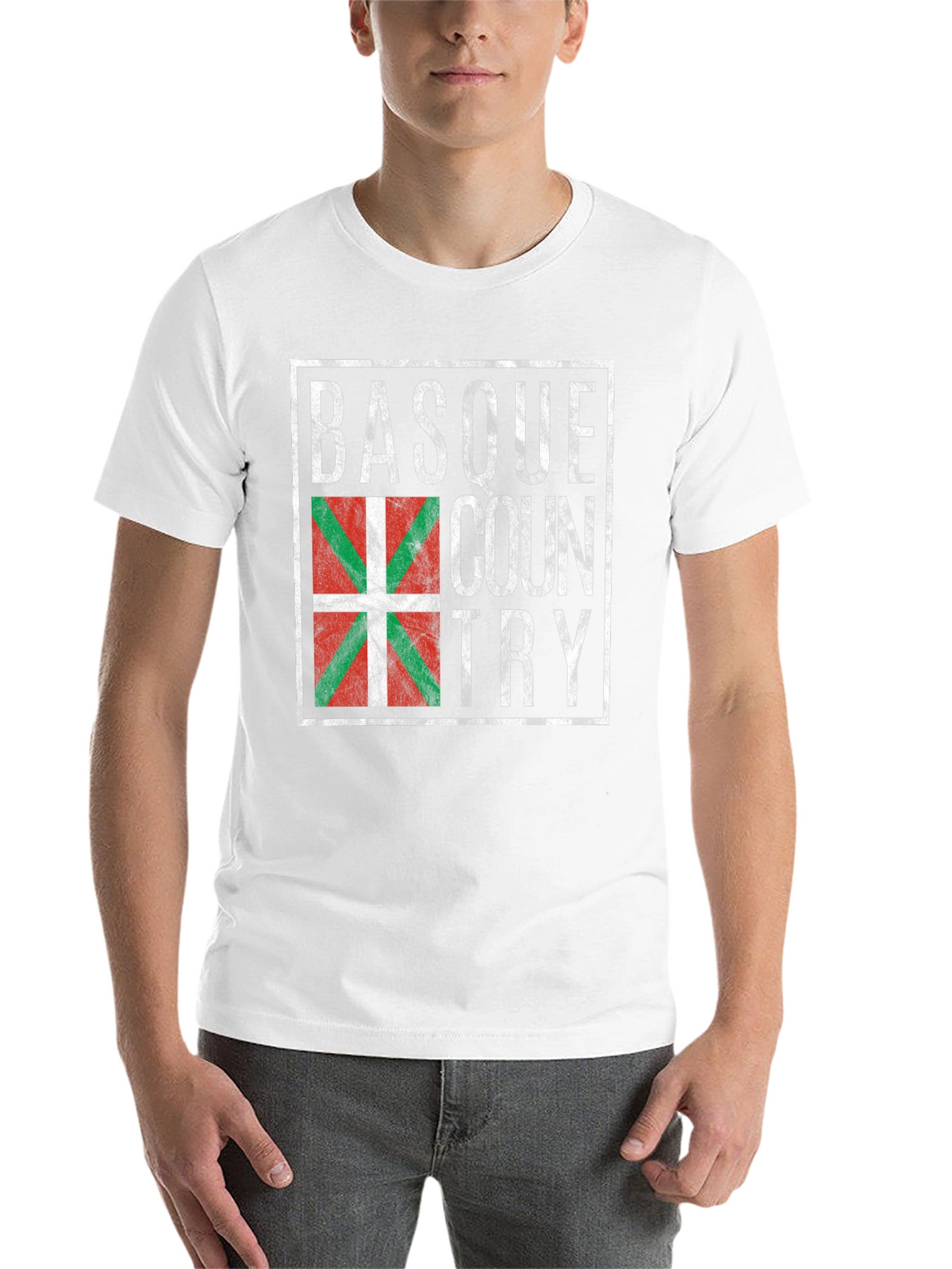 Basque Country Flag T-Shirt - Retro Design
