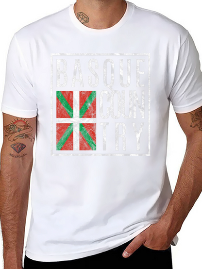 Basque Country Flag T-Shirt - Retro Design