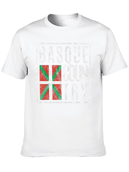 Basque Country Flag T-Shirt - Retro Design