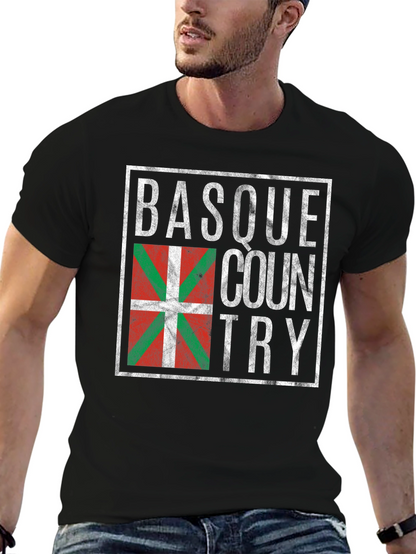 Basque Country Flag T-Shirt - Retro Design