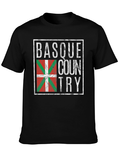 Basque Country Flag T-Shirt - Retro Design