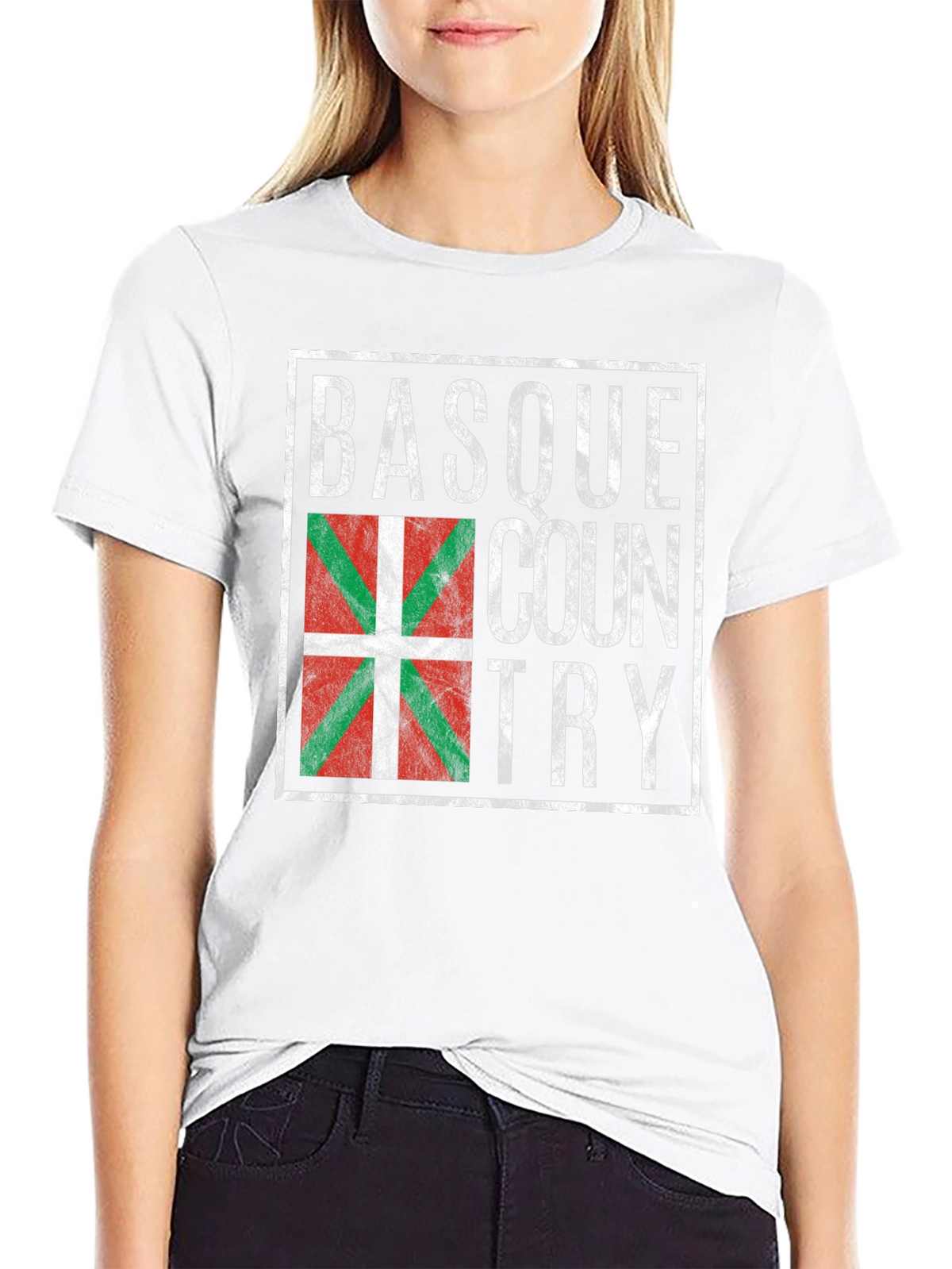 Basque Country Flag T-Shirt - Retro Design