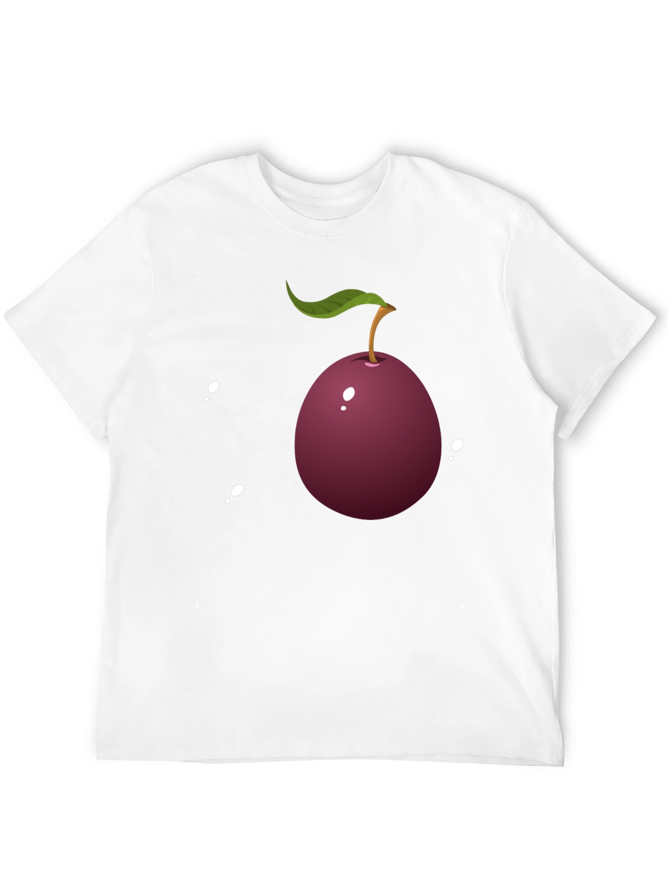 Plum Graphic Tee - Casual Style