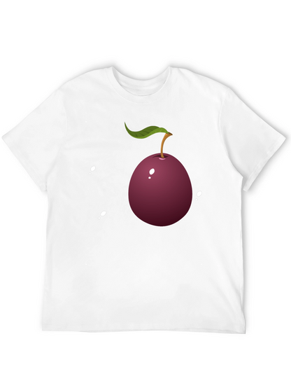 Plum Graphic Tee - Casual Style