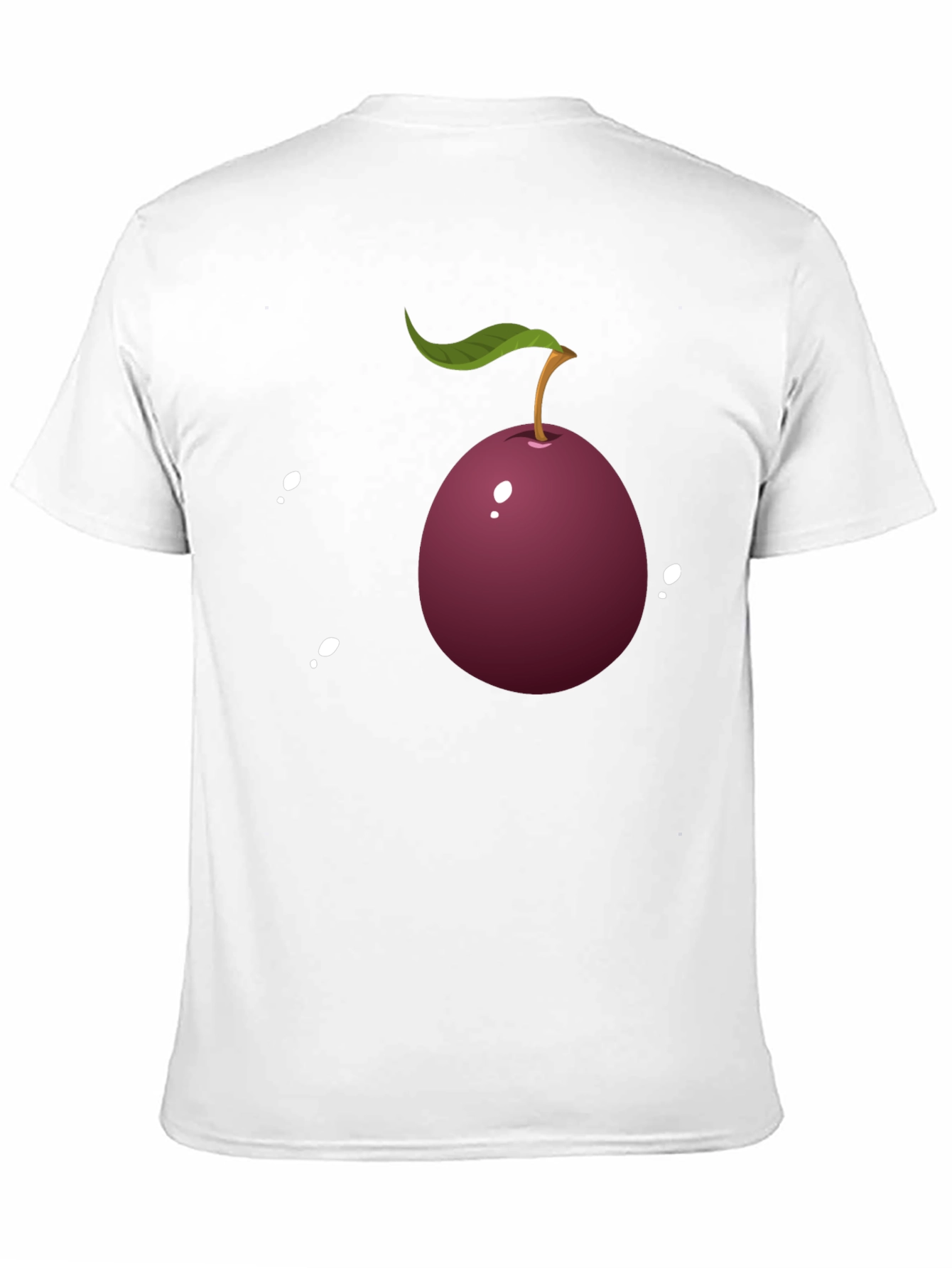 Plum Graphic Tee - Casual Style