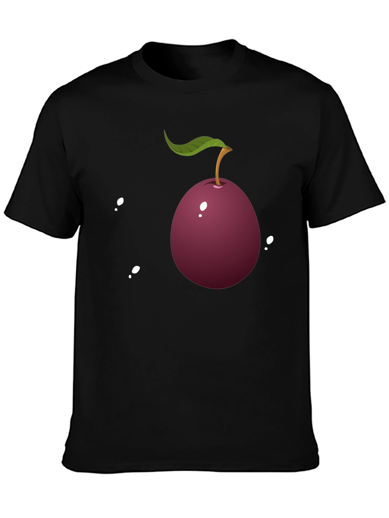 Plum Graphic Tee - Casual Style