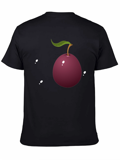 Plum Graphic Tee - Casual Style