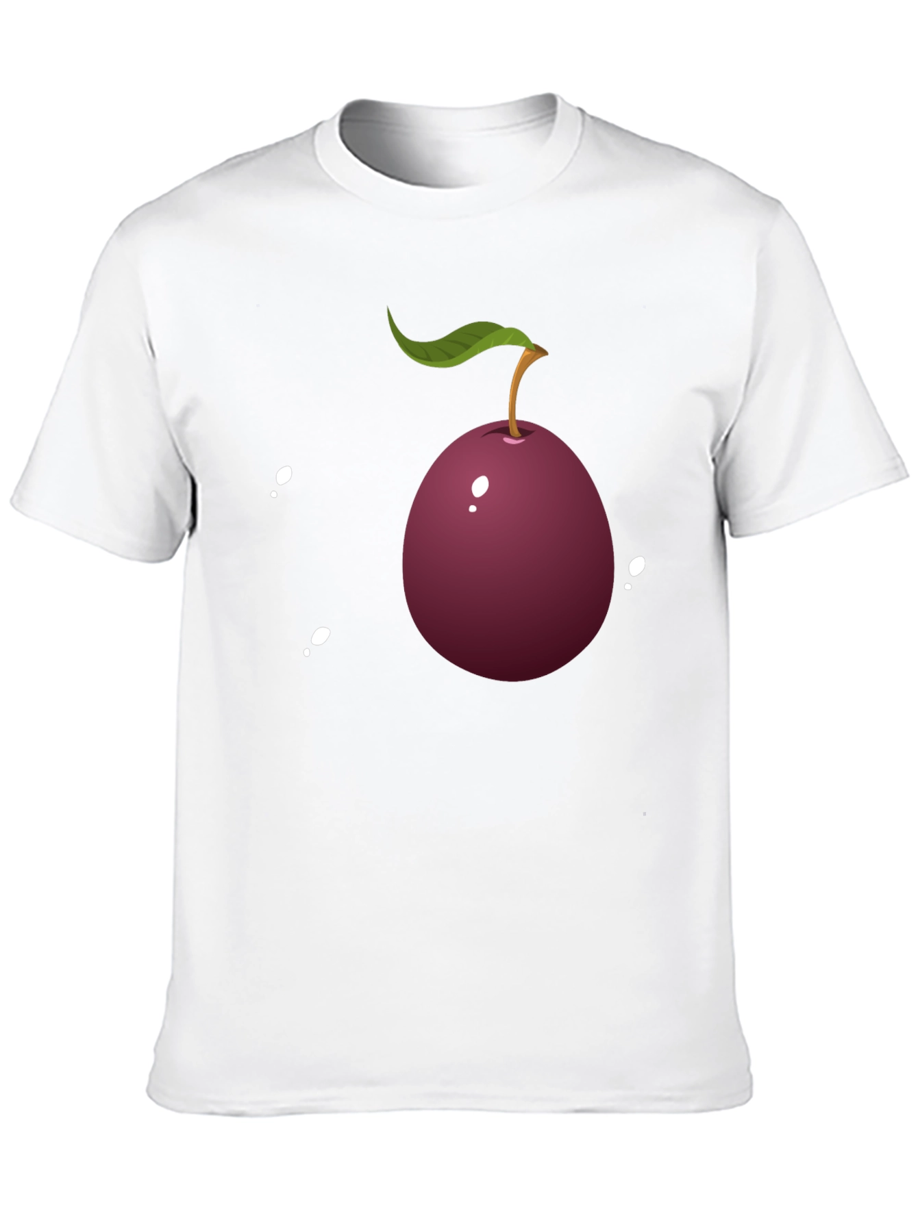 Plum Graphic Tee - Casual Style