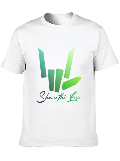 Share the Love Graphic Tee - Trendy Black T-Shirt