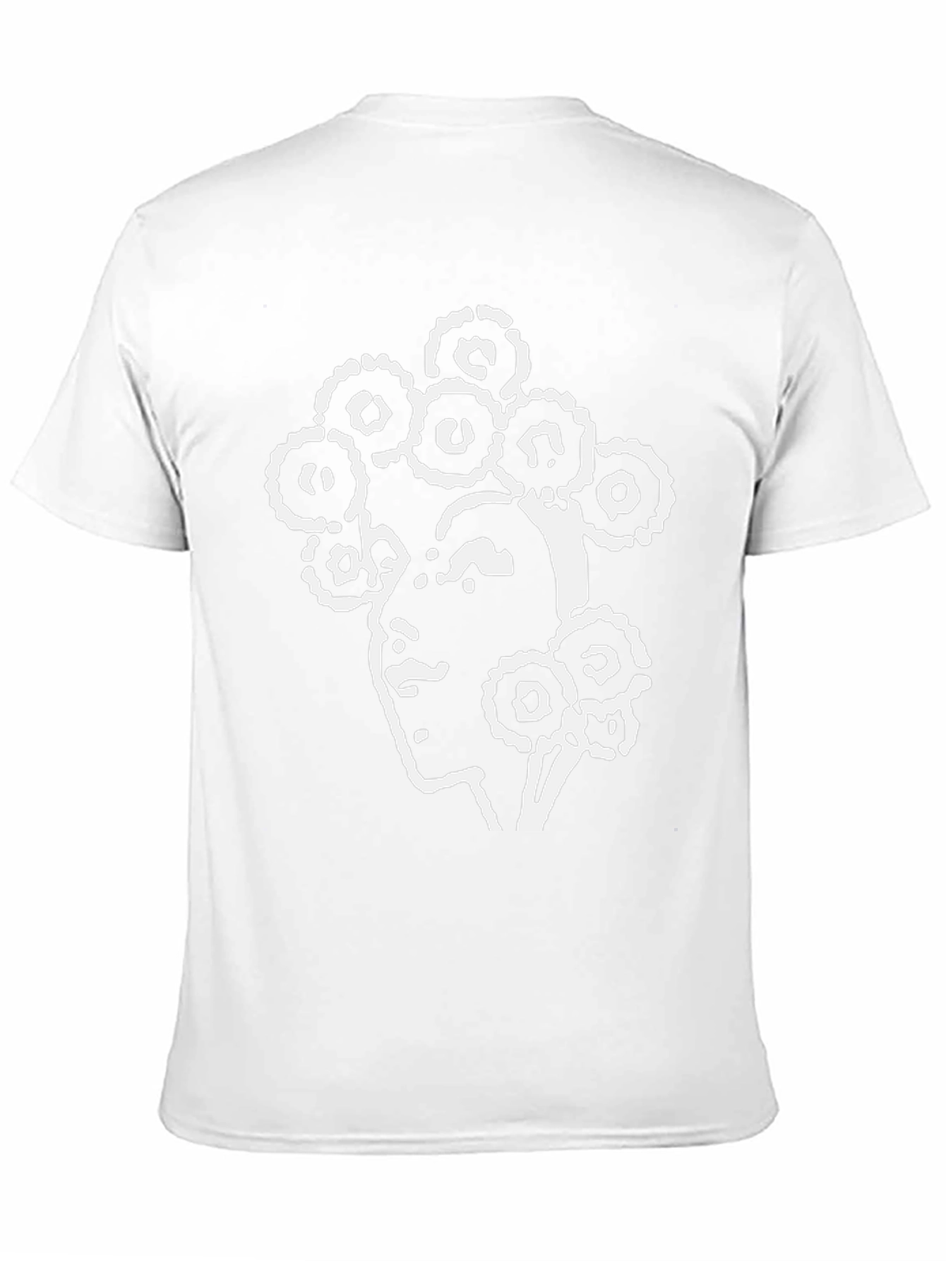Abstract Woman Graphic Tee - Black Unisex Shirt