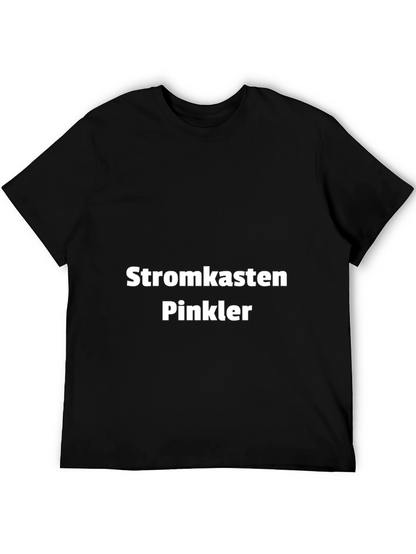 Stromkasten Pinkler T-Shirt - Black Crew Neck Tee
