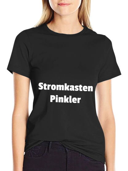 Stromkasten Pinkler T-Shirt - Black Crew Neck Tee