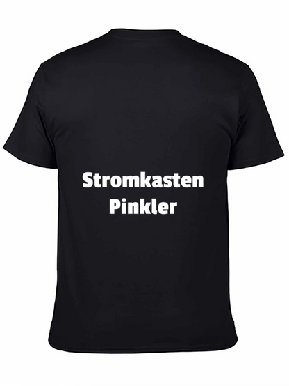 Stromkasten Pinkler T-Shirt - Black Crew Neck Tee