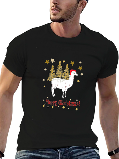 Festive Llama Christmas T-Shirt