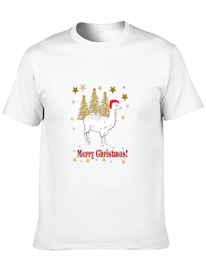 Festive Llama Christmas T-Shirt