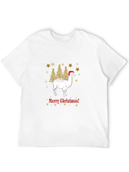 Festive Llama Christmas T-Shirt