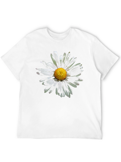 Daisy Graphic Print Black T-Shirt