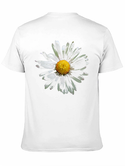 Daisy Graphic Print Black T-Shirt