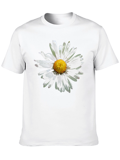 Daisy Graphic Print Black T-Shirt