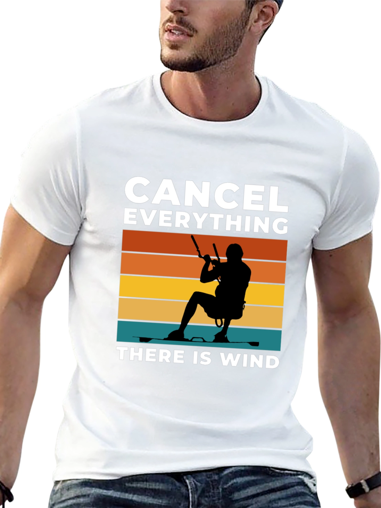 Kitesurfing T-Shirt - Cancel Everything There is Wind!