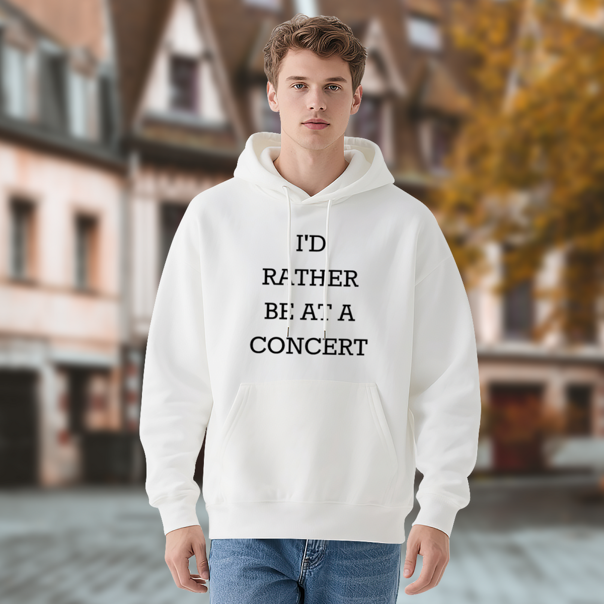 I'd Rather Be At A Concert' Funny Hoodie