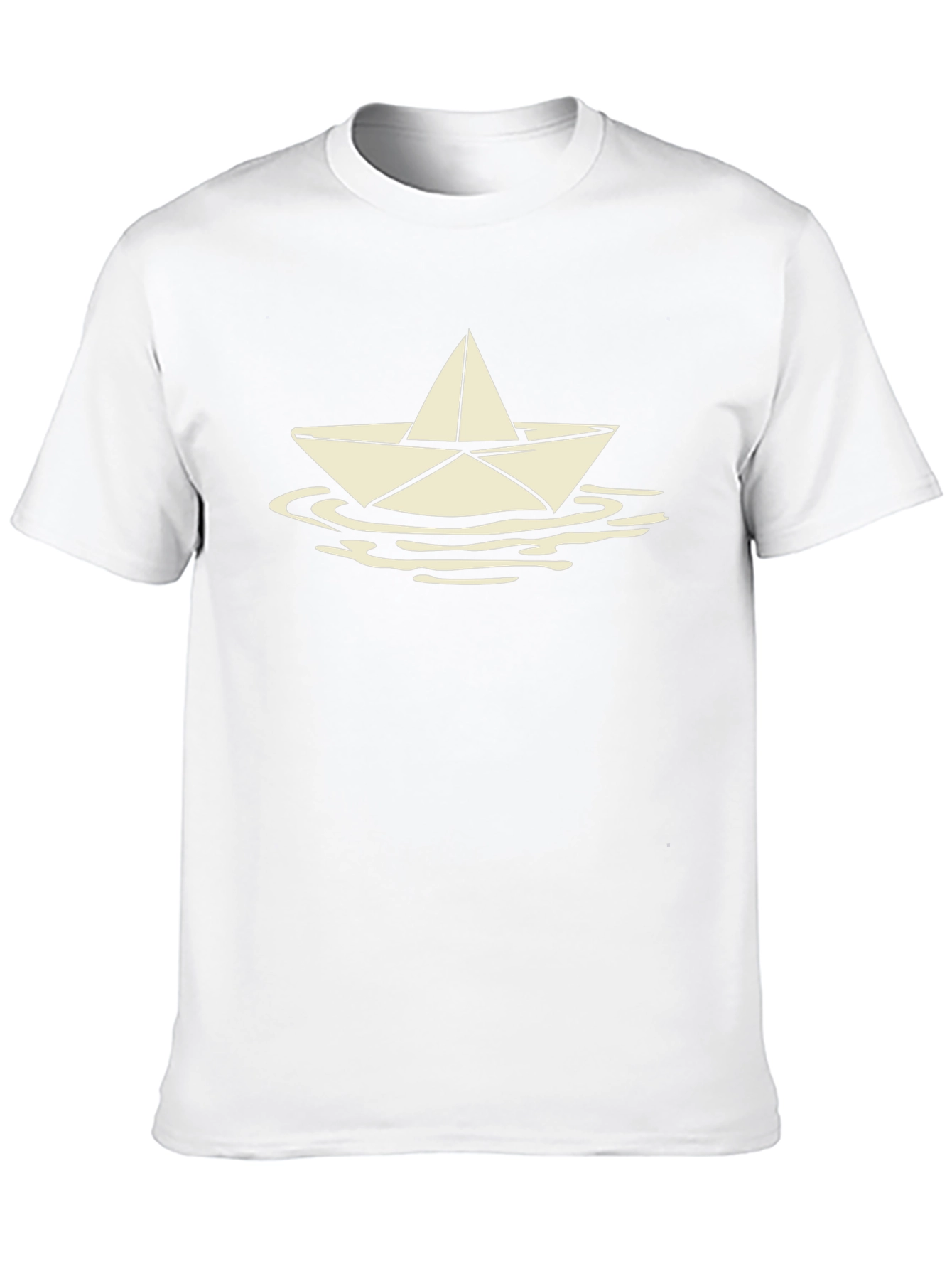Paper Boat Tee - Mens Black Graphic T-Shirt