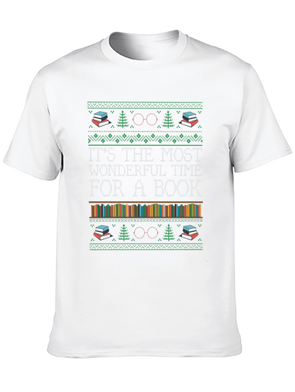 Book Lover Christmas T-Shirt