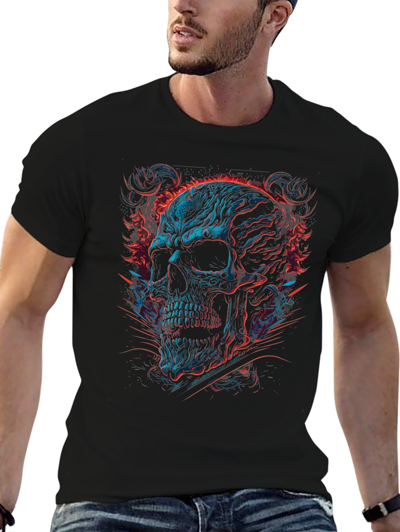 Skull Graphic Tee - Bold & Edgy Style